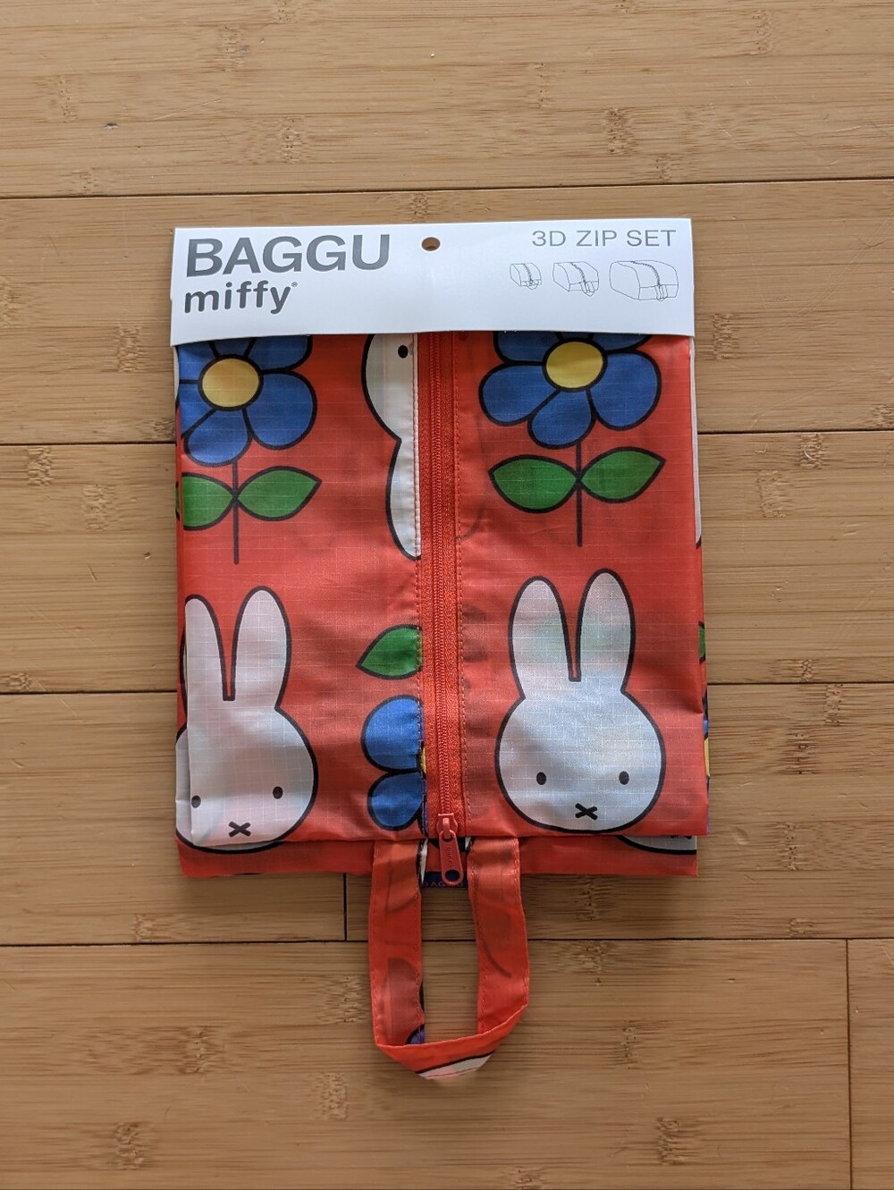NWT BAGGU Miffy Large 3D Zip Pouch